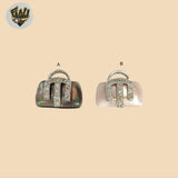 (2-1600) 925 Sterling Silver -   Stones Purse Pendants.