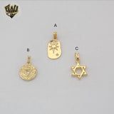 (1-2276) Gold Laminate - Medal Pendants  - BGF