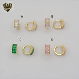 (1-2639-1) Gold Laminate - Small Zircon Huggies - BGO
