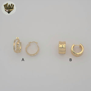 (1-2587) Gold Laminate Hoops - BGO