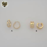 (1-2587) Gold Laminate Hoops - BGO