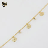 (1-0844) Gold Laminate -Saint Benedict Bracelet - 7" - BGF