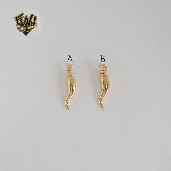 (1-2466-1) Laminado Oro - Colgantes Pimiento Picante - BGF