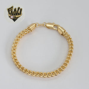 (1-0769) Laminado de oro - Brazalete curvo alternativo de 5,5 mm - 7" - BGF