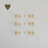 (1-1142) Gold Laminate - Studs Earrings - BGF