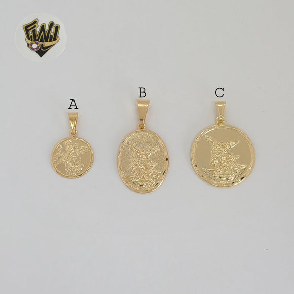 (1-2315) Laminado de Oro - Colgantes de Medallas Religiosas - BGF