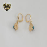 (1-1217-1) Gold Laminate -Zircon Earrings - BGO