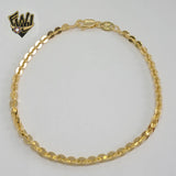 (1-0699-1) Gold Laminate - 3.5mm Circle Link Bracelet - BGF