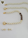 (MSET-30) Gold Laminate - Two Colors Mallorca Pearls Set - BGF