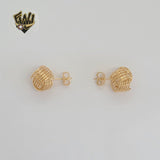 (1-1043-1) Gold Laminate - Knot Earrings - BGF