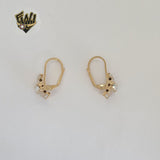 (1-1195-3) Laminado de Oro - Aretes de Zircones - BGO