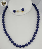 (MSET-44) Gold Laminate - 8mm Mallorca Pearls Set - BGF