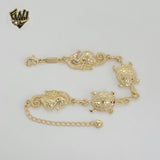 (1-0602) Gold Laminate - 13.5mm Beach Bracelet - 8" - BGF