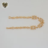 (1-60091-1) Gold Laminate - 4.5mm Turtle Bracelet - BGO