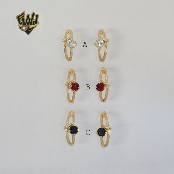 (1-1172) Gold Laminate - Alternative Stud Earrings - BGF