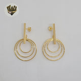 (1-1209-1) Gold Laminate - Long Earrings - BGF