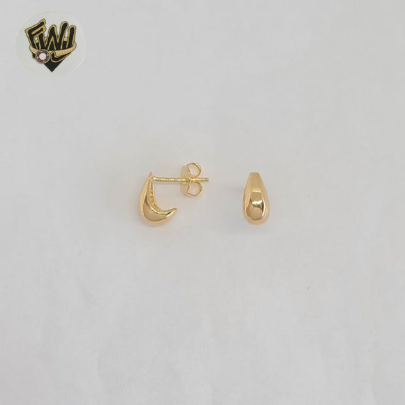 (1-1117-3) Gold Laminate - Tiny Teardrop Earrings - BGF