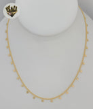 (1-6195-3) Laminado de oro - Collar de estrella con eslabones curb - BGF