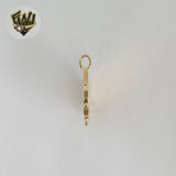 (1-2460-1) Laminado de oro - Colgantes de medallas gruesas - BGF