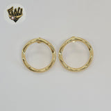 (1-1210) Gold Laminate - Chunky Stud Earrings - BGF