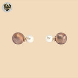 (2-3442) 925 Sterling Silver - Ball Piecing Earrings.