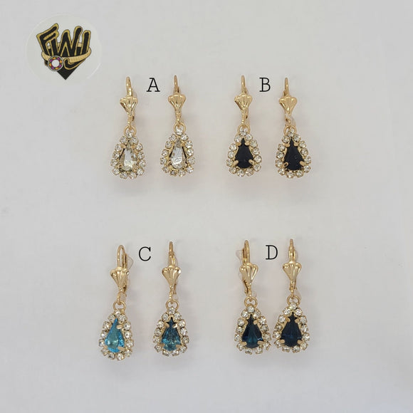 (1-1190-1) Gold Laminate - Zircon Earrings - BGF