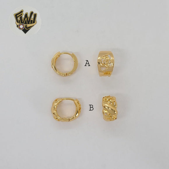 (1-2523) Gold Laminate - Small Huggies - BGO