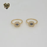 (1-3071-2) Gold Laminate - Evil Eye Ring - BGF