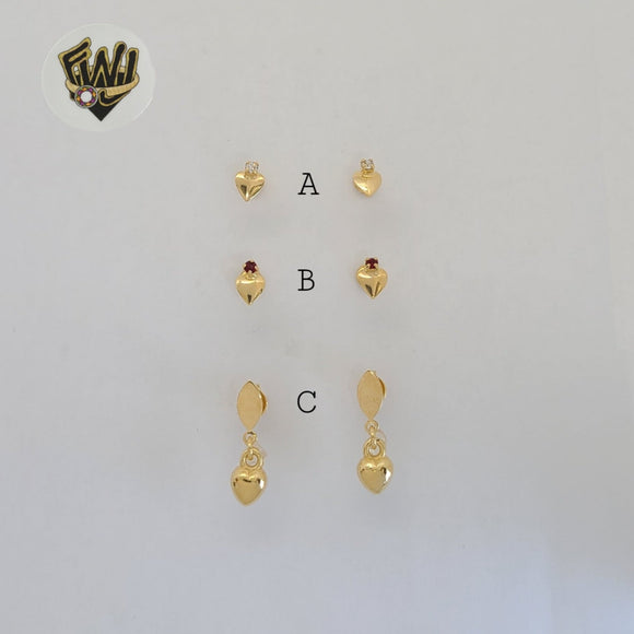 (1-1112) Gold Laminate Earrings - BGF