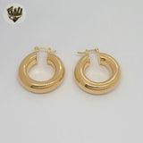 (1-2926-2) Aros de tubo grueso laminados en oro - BGF