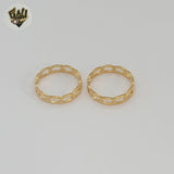 (1-3022-2) Gold Laminate - Curb Link Band Ring - BGF