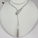 (4-7026) Stainless Steel - 2.5mm Lariat Necklace  .