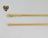 (1-1819) Laminado de oro - Cadena de eslabones alternativos de 4,3 mm - BGO