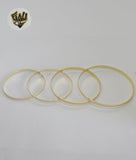 (1-4004) Gold Laminate - 4mm Classic Bangles - Dozen - BGO