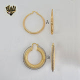 (1-2720) Gold Laminate Hoops - BGO