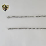 (4-3190) Stainless Steel - 3.5mm Alternative Box Link Chain.