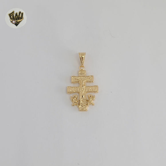 (1-2078-1) Gold Laminate - Caravaca Cross Pendants - BGF