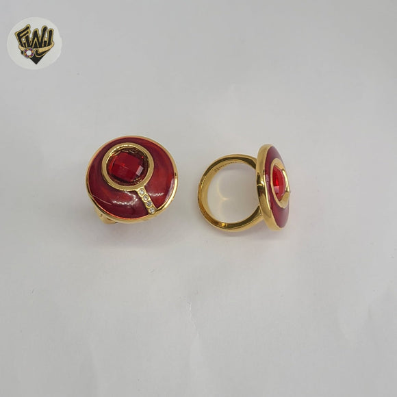 (4-0078) Acero inoxidable - Anillo para hombre con circonitas talladas.