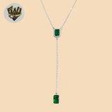 (2-66100) Plata de ley 925 - Collar con eslabones de circonitas de 1 mm.