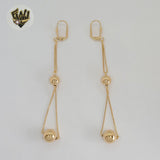 (1-1241-2) Gold Laminate - Long Earrings - BGF