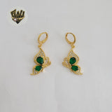 (1-1208-1) Gold Laminate - Butterfly Earrings - BGO