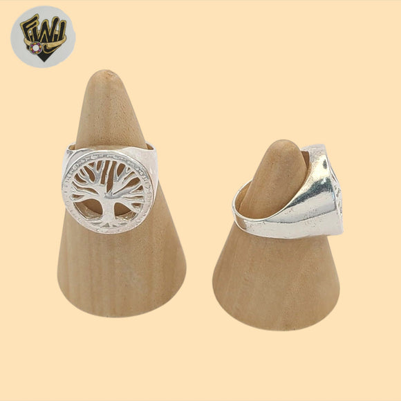 (2-5065) 925 Sterling Silver - Tree of Live Ring