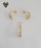 (1-6286) Gold Laminate - Multicolor Flower and Moon Set - BGO