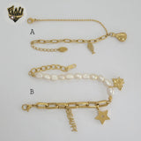 (MBRA-30) Acero inoxidable - Brazalete de dos eslabones.