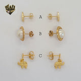 (1-1120) Gold Laminate Earrings - BGF