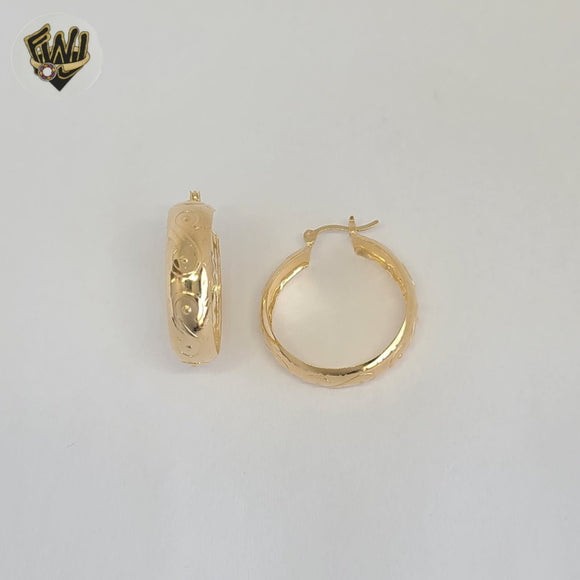(1-2592-3) Gold Laminate - Carved Hoops - BGF