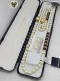 (MSET-30) Gold Laminate - Two Colors Mallorca Pearls Set - BGF