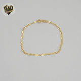 (1-0779) Gold Laminate - 2.5mm Mariner Bracelet - BGF