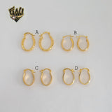 (1-2545) Gold Laminate Hoops - BGO