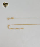 (1-6228) Gold Laminate - Long Key and Lock Necklace - BGF